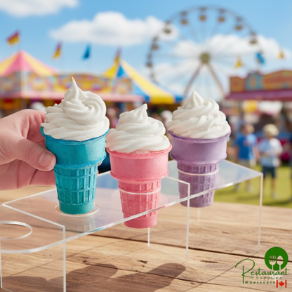 JOY Assorted Color Flat Bottom Cake Cone - 216/Case