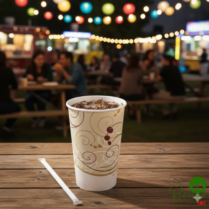 Solo RP16P-J8000 Symphony 16-18 oz. Poly Paper Cold Cup - 1,000/Case