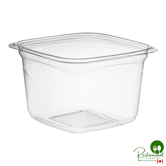 Pactiv Square Recycled PET Deli Container 16 oz. - 480/Case