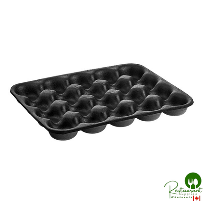Marco Company Bruise Buster® Black 20-Section Produce Riser Padding for Apples and Oranges - 20" x 15 7/8"