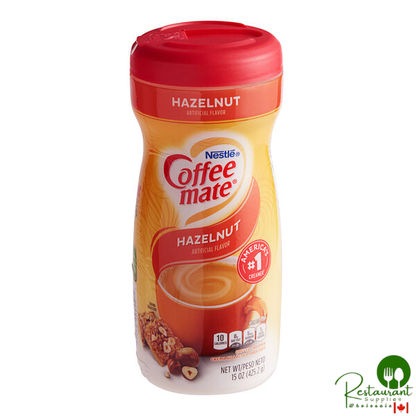 Nestle Coffee-Mate 15 oz. Hazelnut Non-Dairy Coffee Creamer Shaker - 12/Case
