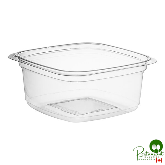 Pactiv Square Recycled PET Deli Container 12 oz. - 960/Case