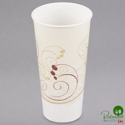 Solo RS22N-J8000 Symphony 22 oz. Wax Treated Paper Cold Cup - 1,000/Case