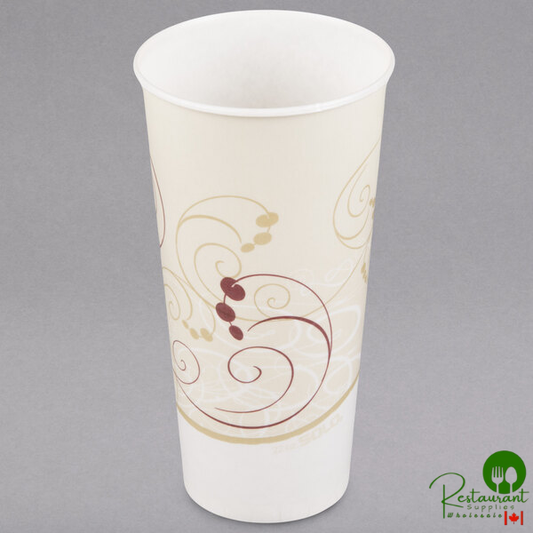 Solo RS22N-J8000 Symphony 22 oz. Wax Treated Paper Cold Cup - 1,000/Case