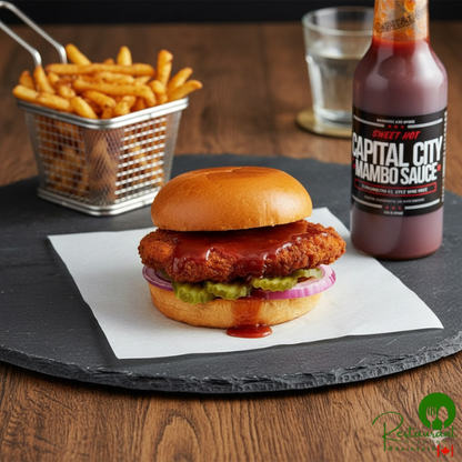 Capital City Sweet Hot Mambo Sauce 12 oz. Bottle - 12/Case