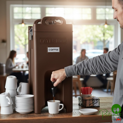 5 Gallon Brown Insulated Beverage Dispenser By Prime