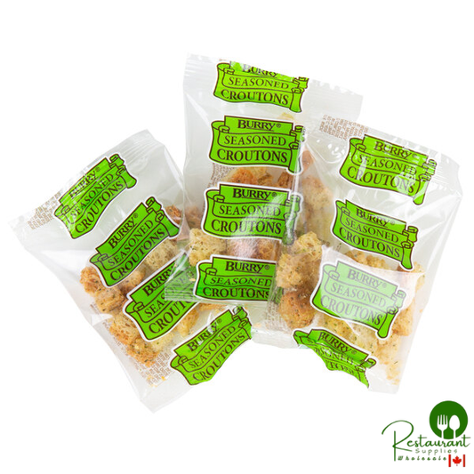 Burry Foods 0.25 oz. Homestyle Seasoned Croutons Portion Pack - 250/Case