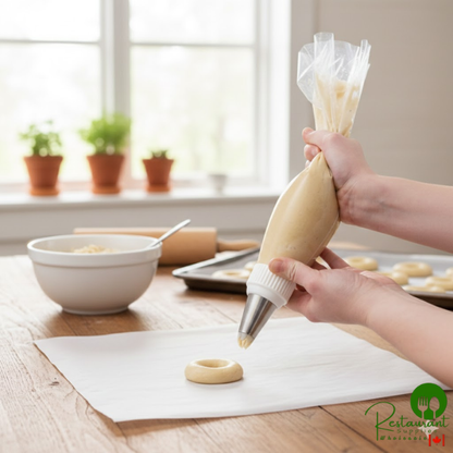 Ateco 4635 12" Soft Heavy Duty Clear Disposable Pastry Bag - 200/Box