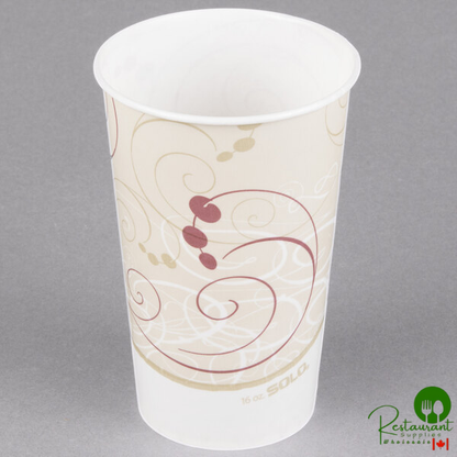 Solo RW16-J8000 Symphony 16-18 oz. Wax Treated Paper Cold Cup - 1,000/Case