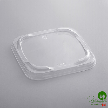 Pactiv Square Recessed PET Deli Lid for Automated Production Lines - 960/Case