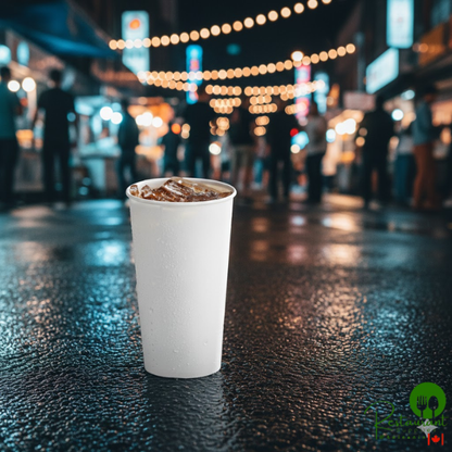 20 oz. White Poly Paper Cold Cup By Prime - 1,000/Case