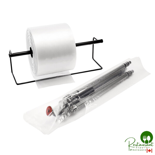 8" x 1000' 6 Mil Clear Polyethylene Layflat Tubing on a Roll By Prime