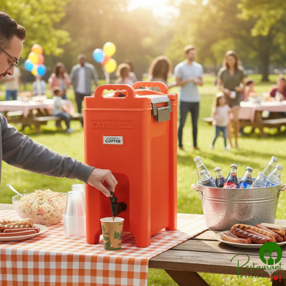 5 Gallon Red Insulated Beverage Dispenser By Prime