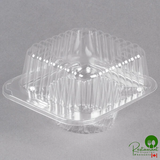 Polar Pak 2409 1 Compartment Clear Muffin Takeout Container - 400/Case