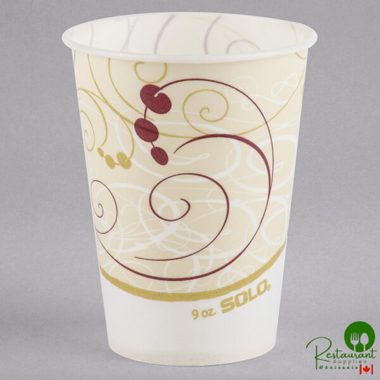 Solo R9N-J8000 Symphony 9 oz. Wax Treated Paper Cold Cup - 2,000/Case