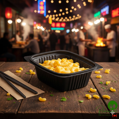 Pactiv MicroMax 12 oz. Black Deli Container - 252/Case