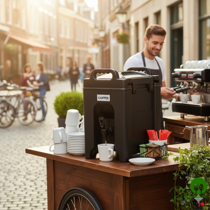 2.5 Gallon Black Insulated Beverage Dispenser By Prime