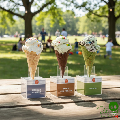 The Konery Dark Chocolate Waffle Cones - 144/Case