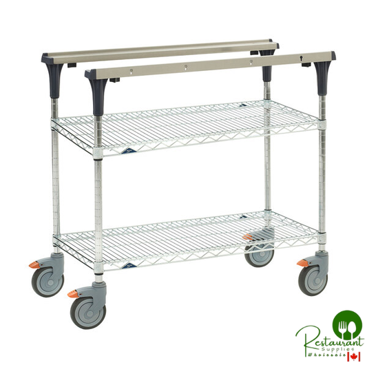 Metro MS1824-BRBR PrepMate MultiStation with Brite Zinc Wire Shelving - 26" x 19 3/8" x 39 1/8"