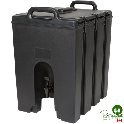 Cambro 1000LCD110 Camtainer® 11.75 Gallon Black Insulated Beverage Dispenser