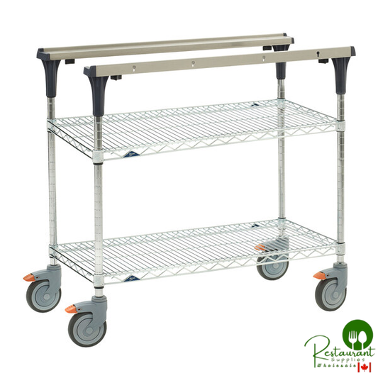 Metro MS1830-BRBR PrepMate MultiStation with Brite Zinc Wire Shelving - 32" x 19 3/8" x 39 1/8"