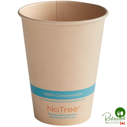 World Centric NoTree 12 oz. Natural Compostable Paper Cold Cup - 1,000/Case