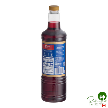 Torani Huckleberry Flavoring / Fruit Syrup Plastic Bottle 1 Liter - 6/Case