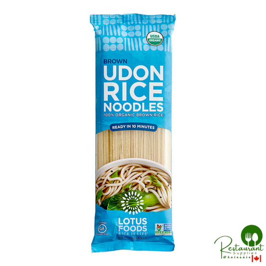 Lotus Foods Organic Brown Udon Rice Noodles 8 oz. - 8/Case