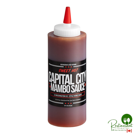 Capital City Sweet Hot Mambo Sauce 12 oz. Bottle - 12/Case