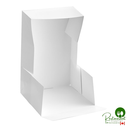 8" x 8" x 4" White Auto-Popup Cake / Bakery Box By Prime  - 200/Case