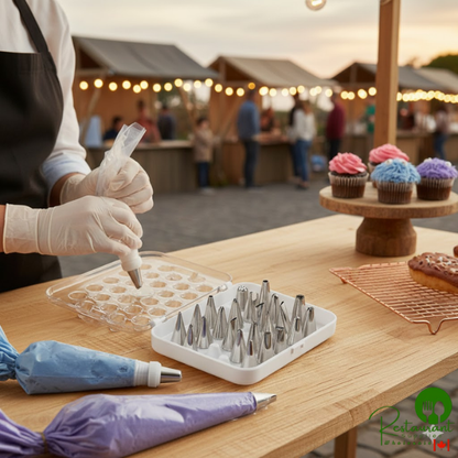 Wilton 29-Piece Stainless Steel Piping Tip Decorating Set 191001671