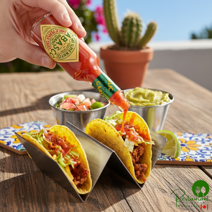 TABASCO® 2 fl. oz. Cayenne Garlic Pepper Hot Sauce - 12/Case