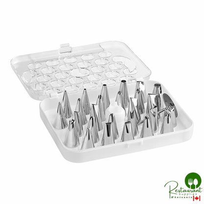 Wilton 29-Piece Stainless Steel Piping Tip Decorating Set 191001671