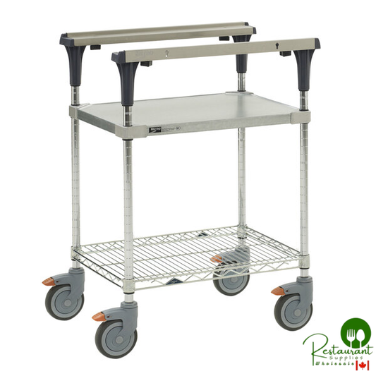 Metro MS1824-FGBR PrepMate MultiStation with Galvanized and Brite Zinc Wire Shelving - 26" x 19 3/8" x 39 1/8"