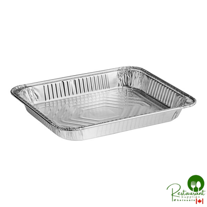 Western Plastics 5112 Half Size Foil Steam Table Pan Shallow 1 11/16" Depth - 100/Case