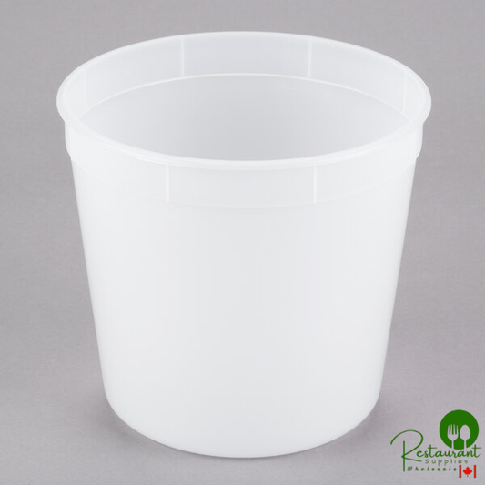 Placon 86 oz. Translucent Round Deli Container - 200/Case