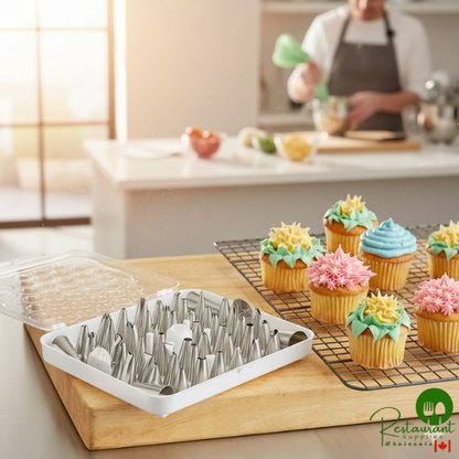 52-Piece Stainless Steel Piping Tip Decorating Set By Prime