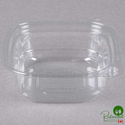 Placon 8 oz. Square Recycled PET Deli Container - 400/Case