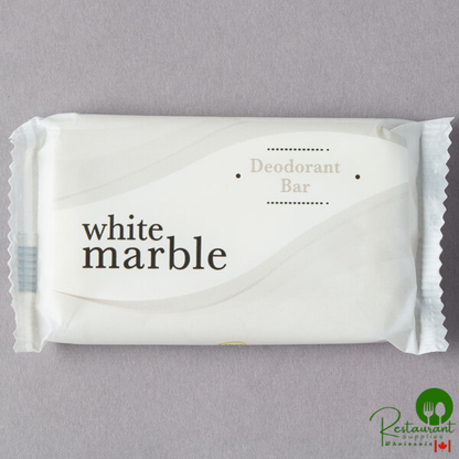 Dial DW06011-A White Marble Basics Hypoallergenic Deodorant Soap 0.81 oz. - 500/Case
