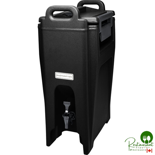 Cambro UC500110 Ultra Camtainer® 5.25 Gallon Black Insulated Beverage Dispenser
