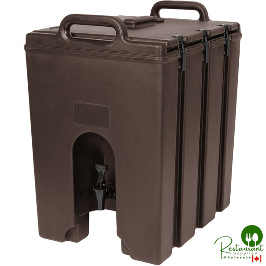 Cambro 1000LCD131 Camtainer® 11.75 Gallon Dark Brown Insulated Beverage Dispenser