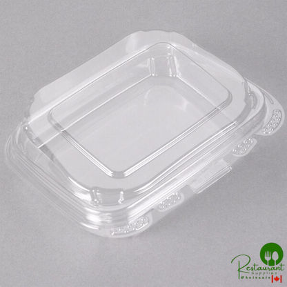 Placon 13 oz. Tamper Evident Tamper Resistant Recycled PET Clear Take Out Container - 200/Case