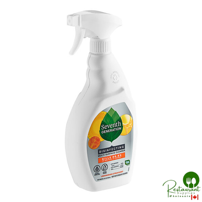 Seventh Generation 22810 26 fl. oz. Lemongrass Citrus Disinfecting Multi-Surface Cleaner Spray - 8/Case