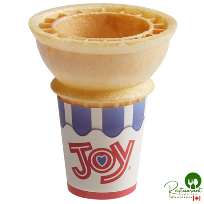 JOY #10 Flat Bottom Jacketed Cake Cone - 720/Case