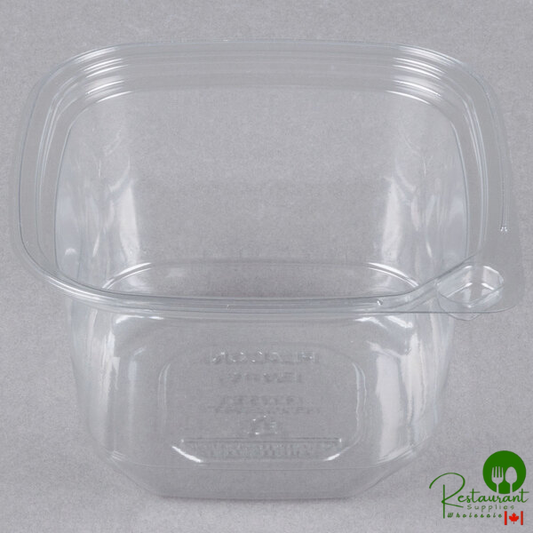 Placon 16 oz. Square Recycled PET Deli Container - 400/Case