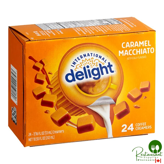 International Delight Caramel Macchiato Single Serve Non-Dairy Creamer - 24/Box