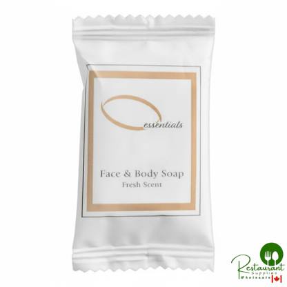 Essentials 0.5 oz. Hotel and Motel Wrapped Face & Body Soap Bar By Prime- 1,000/Case