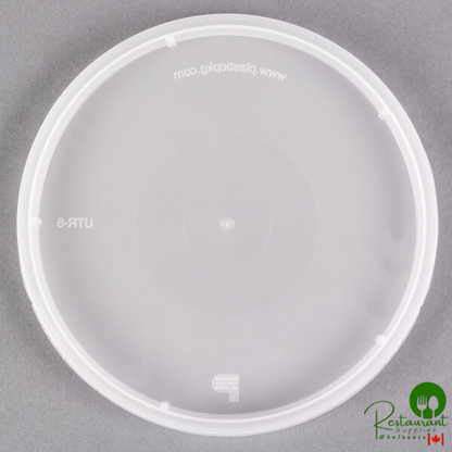 Placon Tamper Resistant Tamper Evident Translucent Lid for Round Deli Containers - 500/Case