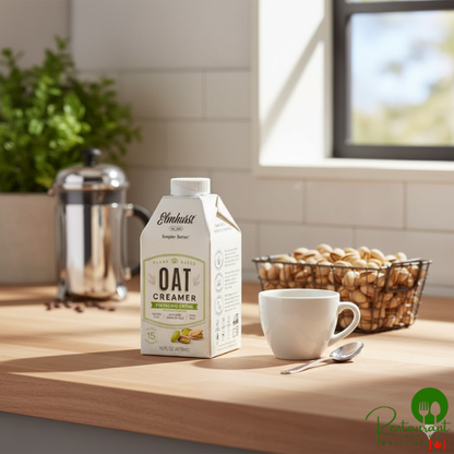 Elmhurst Pistachio Creme Oat Creamer 16 fl. oz. - 6/Case