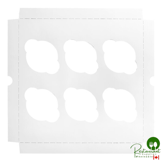 Champion Reversible Cupcake / Muffin Insert for 10" x 10" Bakery Box - Holds 6 Standard Cupcakes - 200/Case